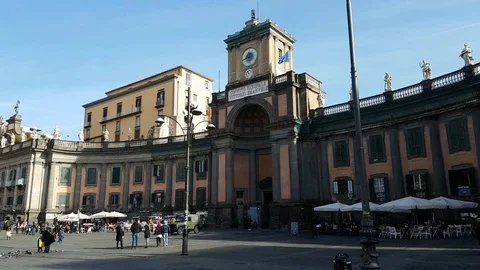 Piazza Dante - Naples 库存影片 85238774