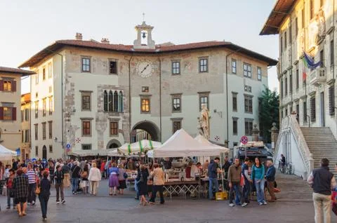 Piazza dei Cavalieri - Pisa Stock Photos