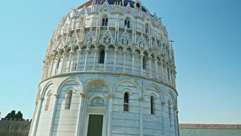 The Piazza dei Miracoli or Piazza del Duomo  in Pisa, Tuscany, Italy. Stock Footage 237139073