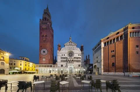 Piazza del Comune square in Cremona Stock-Fotos