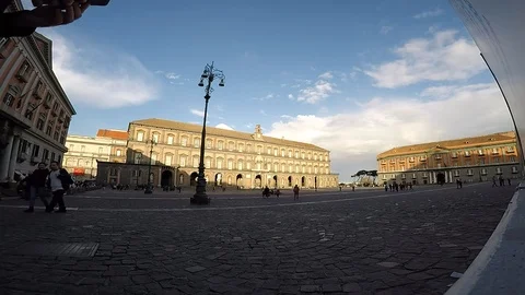 Piazza del Plebiscito, Naples 스톡 동영상 106324887