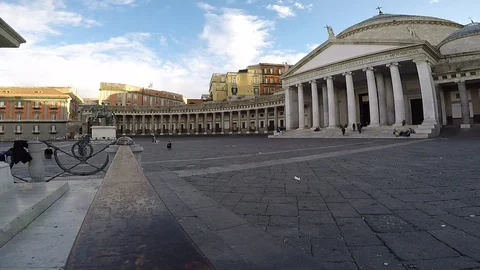 Piazza del Plebiscito, Naples Stock-Footage 106324888