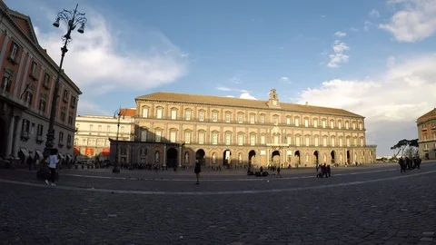 Piazza del Plebiscito, Naples 스톡 동영상 106324890