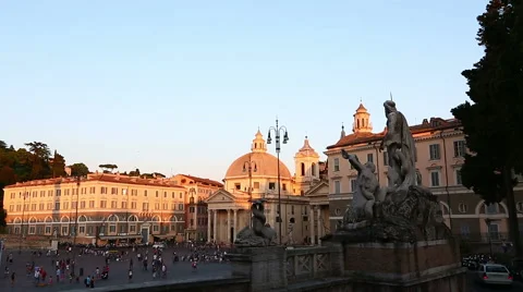 Piazza del Popolo 스톡 동영상 53312769
