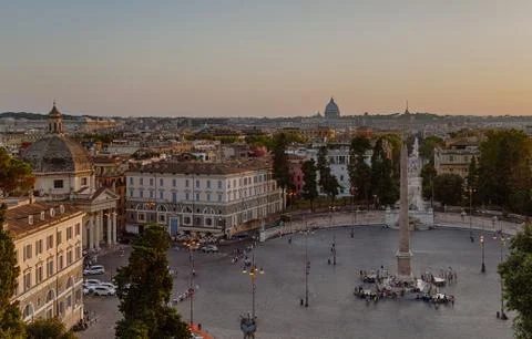 Piazza del Popolo Stock Photos