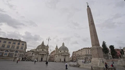 Piazza Del Popolo Timelapse Stock Footage 253170782