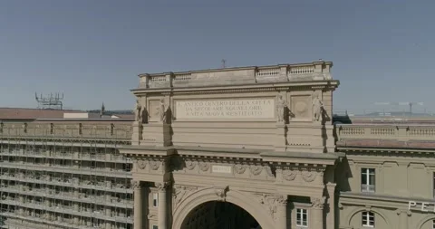 Piazza della Repubblica Firenze 库存影片 148165665