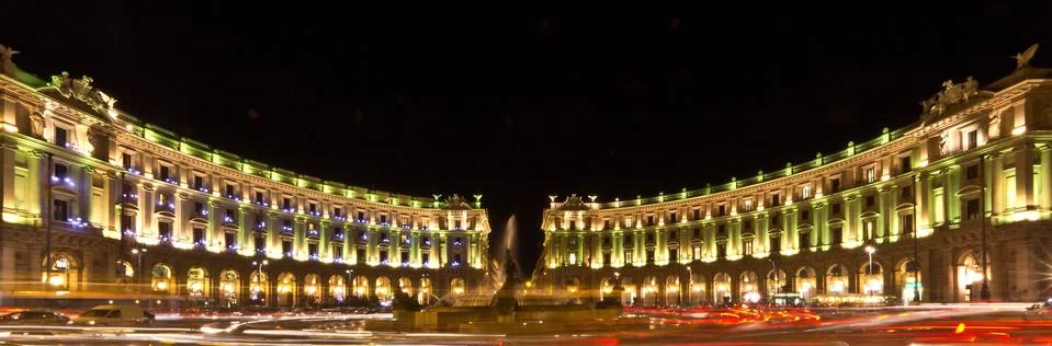 Piazza della Repubblica 스톡 사진