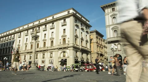 Piazza della Repubblica time lapse Stock Footage 57805576