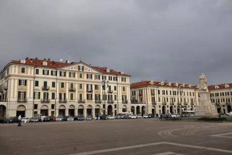 Piazza Galimberti Cuneo Stock Photos