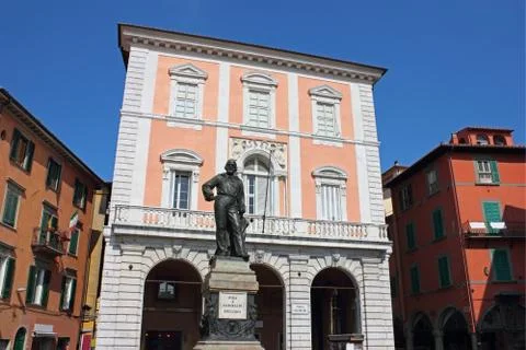 Piazza garibaldi in pisa Stock Photos