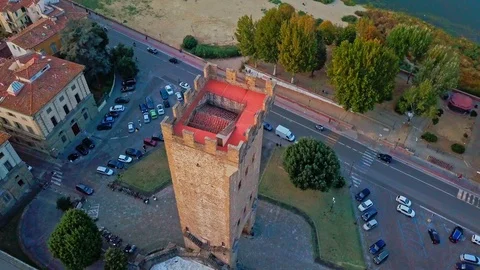 Piazza Giuseppe Poggi Tower Video stock 99258763