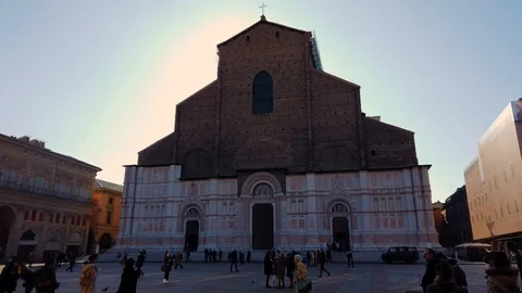 Piazza Maggiore Hyperlapse Stock Footage 123922352