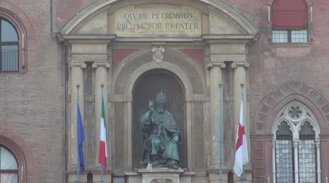 Piazza Maggiore is the main square of Bologna Stock Footage 67197310