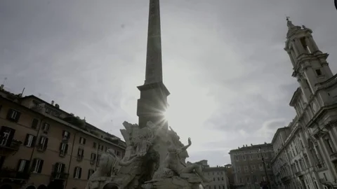 Piazza Navona co083b Stock Footage 84954508