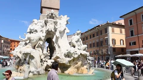 Piazza Navona Stock Footage 75333950