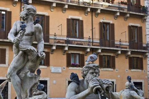 Piazza Navona Stock Photos