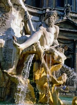 Piazza Navona, Rome Stock Photos