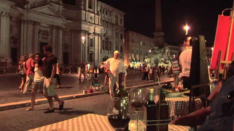 Piazza Navona Singer Stock-Footage 25944654