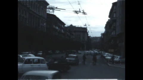 Piazza Oberdan in Trieste 1968 Stock Footage 265540142