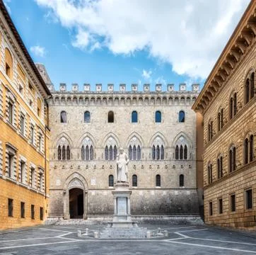 The Piazza Salimbeni Foto stock