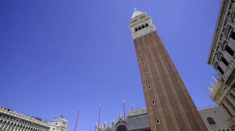 Piazza San Marco with Campanile Vidéo 66064357
