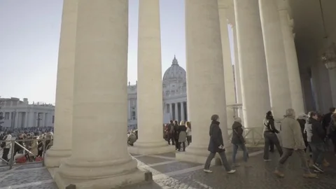 Piazza San Pietro sunset Stock Footage 84956773