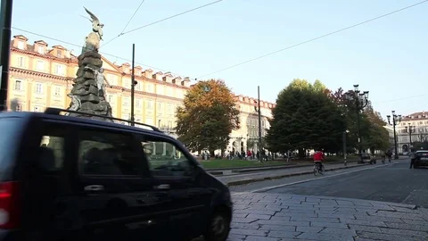 Piazza Statuto in Turin Italy Stock Footage 69902607