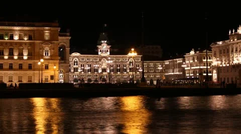 Piazza Unità, Trieste, Italy. Stock Footage
