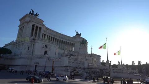Piazza venezia Stock Footage 125441693