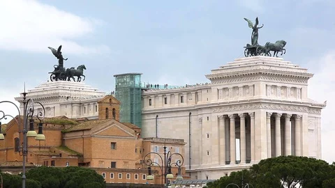 Piazza Venezia, Rome Stock Footage 89610355