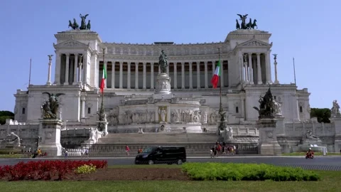 Piazza Venezia in Rome Stock Footage 159166193