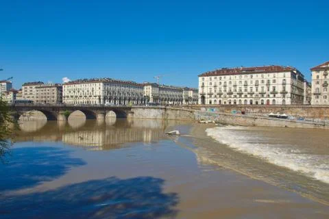 Piazza Vittorio, Turin Stock Photos