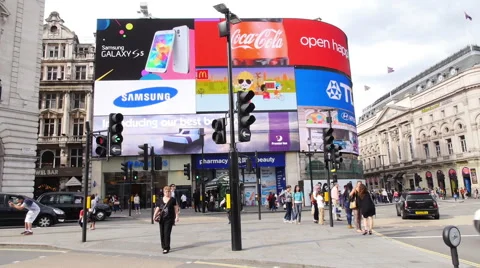 Picadilly Circus, London Stock Footage 40303959