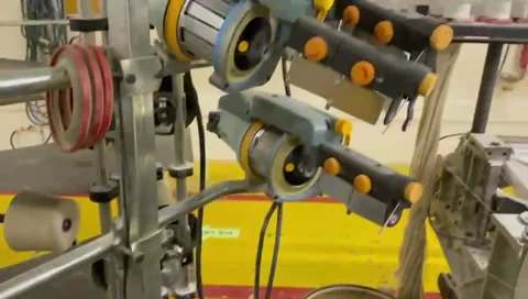 Picanol Weaving Machine 库存影片 202319033