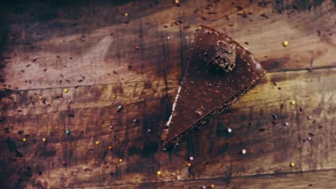 Picasso effect of Ferrero rocher cake on... | Stock Video | Pond5