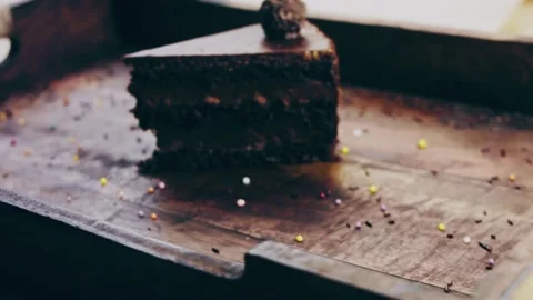 Picasso effect of Ferrero rocher cake on... | Stock Video | Pond5