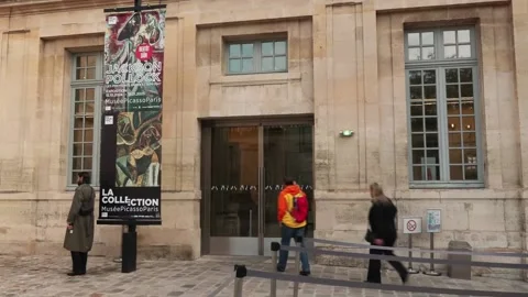 Picasso Museum in Paris dedicates its temporary fall exhibition to Jackson Pollo Video stock 287734659