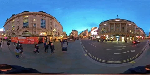 Piccadilly circus in 360VR Stock-Footage 121041113