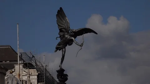 Piccadilly Circus Eros 3 Stock Footage 92581804
