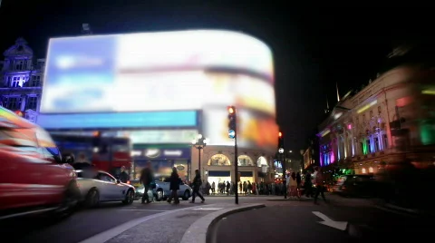 Piccadilly Circus. Stock Footage 811244