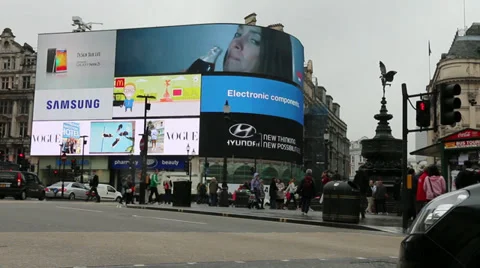 Piccadilly Circus Stock Footage 39162345
