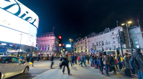 Piccadilly Circus Stock Footage 43260320