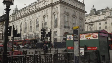Piccadilly Circus Stock Footage