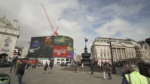 Piccadilly Circus London Stock Footage 126645877
