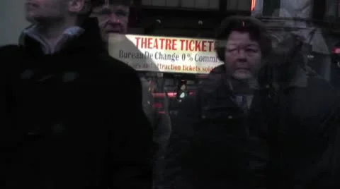 Piccadilly Circus at night Stock Footage 10591978