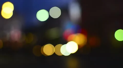 Piccadilly Circus at night with Soft Focus Stock-Footage 10718354