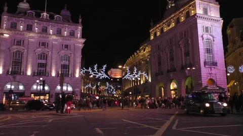 Piccadilly Circus at night (time lapse) Video stock 46794133