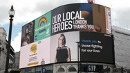 Piccadilly Circus Sign During Lockdown London Stock Footage