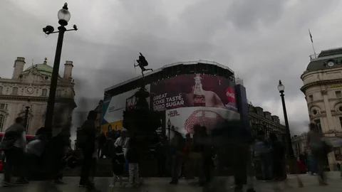 Piccadilly Circus Timelapse  Video stock 78612541